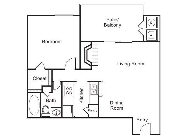 Apartment for rent in San Antonio. $691mo